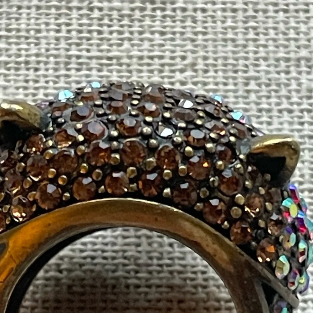 Kirks Folly Crystal Owl Ring Size 7 - Picture 5 of 9